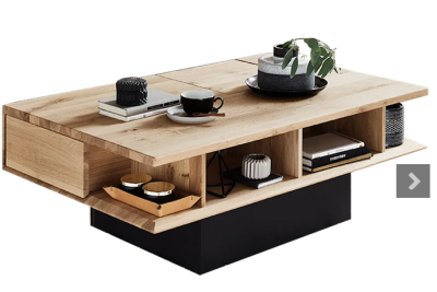 Massivholz Couchtisch mit Funktion 9505